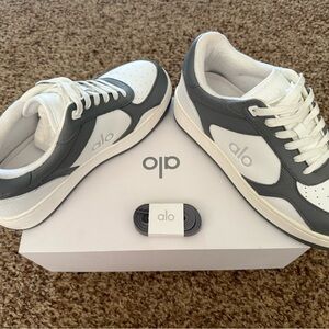 ALO Yoga Recovery Mode Sneakers in Gray and White